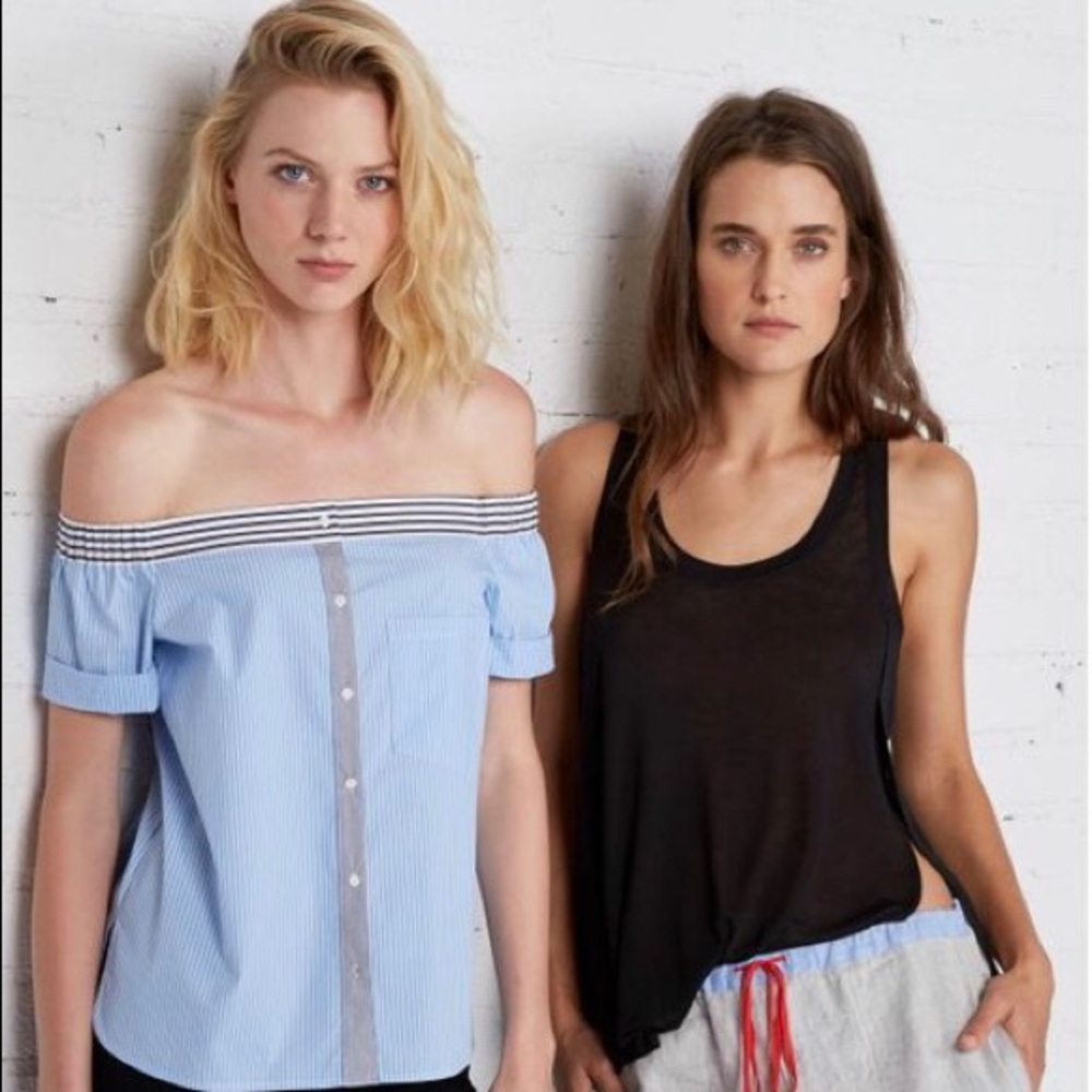 Bailey 44 Off Shoulder Striped Top